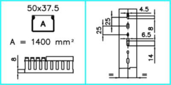 Sezione completa dei prodotti cross TD-HF - 50x37- Canaletta per cablaggio Halogen Free PC-ABS senza alogeni