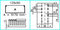Sezione completa dei prodotti cross TD-HF - 125x50- Canaletta per cablaggio Halogen Free PC-ABS senza alogeni