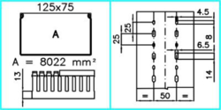 Sezione completa dei prodotti cross TD-HF - 125x75- Canaletta per cablaggio Halogen Free PC-ABS senza alogeni