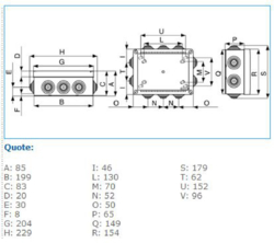 Sezione completa dei prodotti cross IP55 - 04 - Cassetta di derivazione ABS