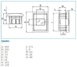 Sezione completa dei prodotti cross IP55 CE INC - 04 - Centralino stagno da incasso plastica