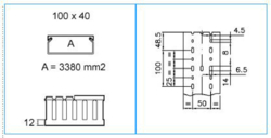Sezione completa dei prodotti cross T1-N - 100x40 - Canaletta con coestruso morbido PVC