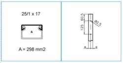 Sezione completa dei prodotti cross TMC - 25/1x17 - Minicanale PVC