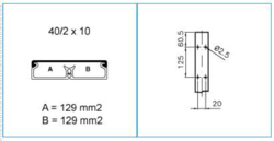 Sezione completa dei prodotti cross TMC - 40/2x10 - Minicanale PVC