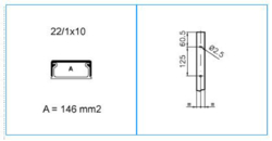 Sezione completa dei prodotti cross TMU - 22/1x10 - Minicanale PVC