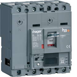 HHS101NC Interruttore automatico h3+ P160 energy 4poli 100A 25kA neutro regolabile