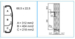 Sezione completa dei prodotti cross TCN - 68,5x22,5 - Canale cornice PVC