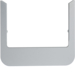 WD1153 placca WDT arrotondata in alluminio spazzolato argento